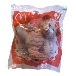 NIB Build-A-Bear Workshop McDonald's Happy Meal Curly Teddy #4 Plush Toy